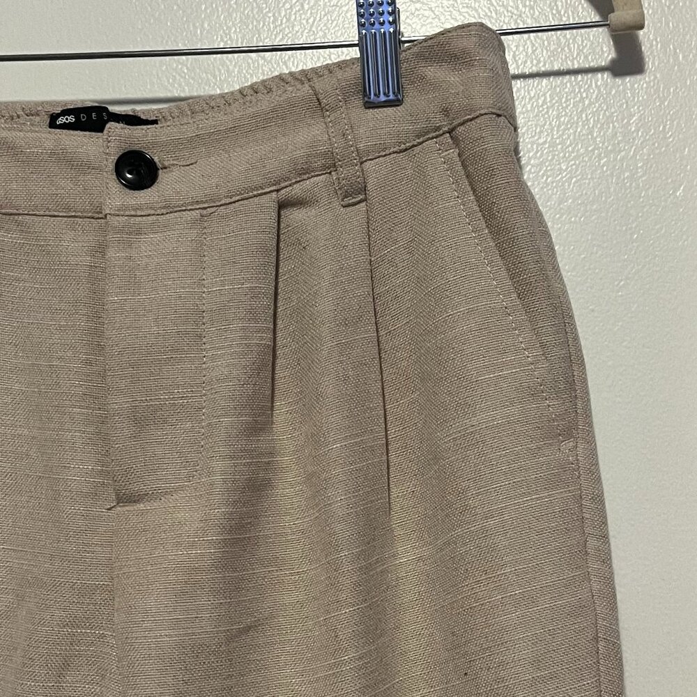 ASOS Design Mens stone/beige pants -- W30, L30